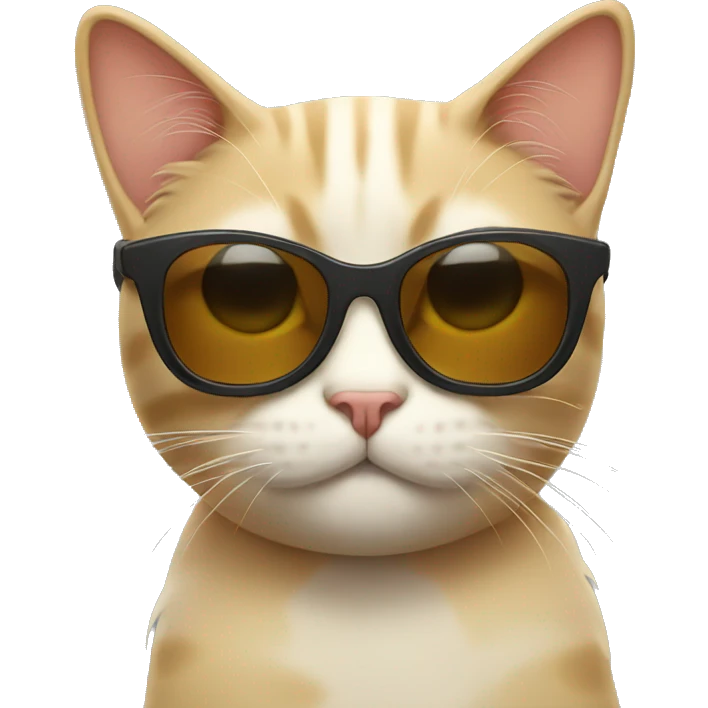 Cat with sunglasses emoji