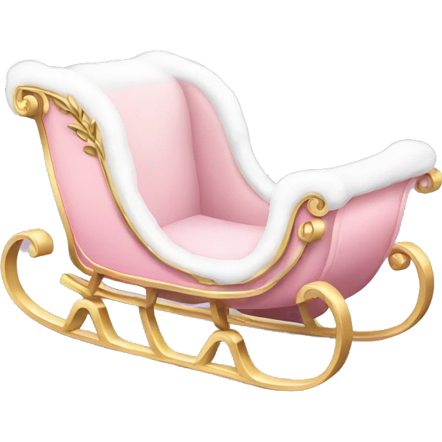 light pink sleigh emoji