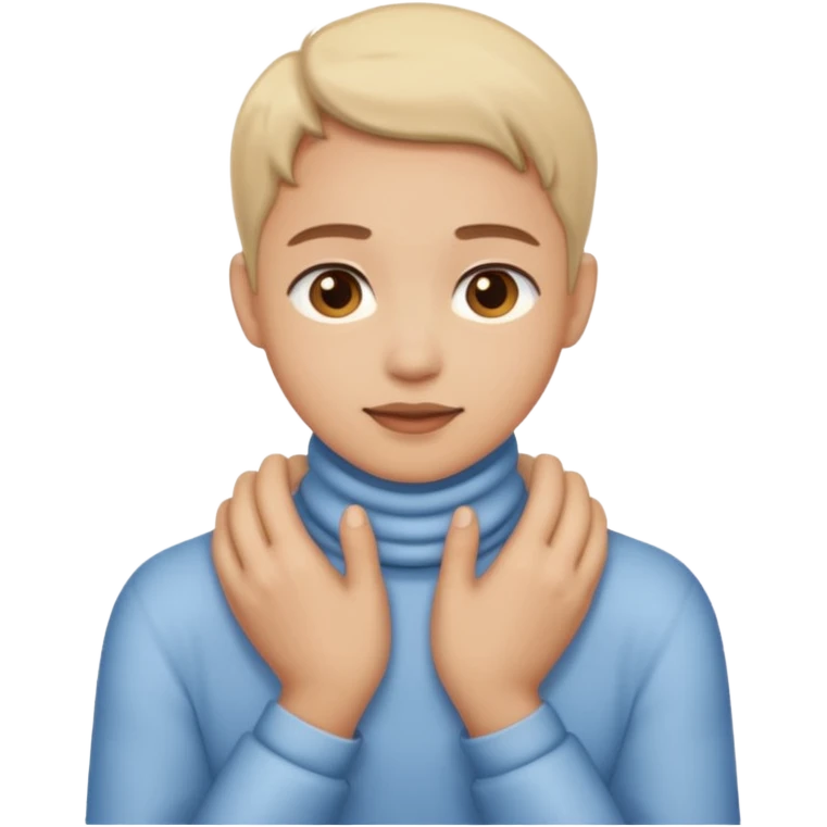 Hands around neck emoji emoji
