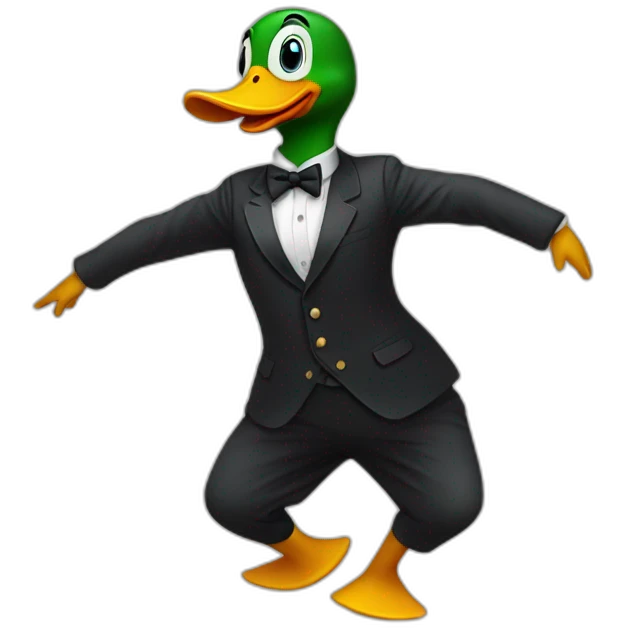 Duck dancing emoji