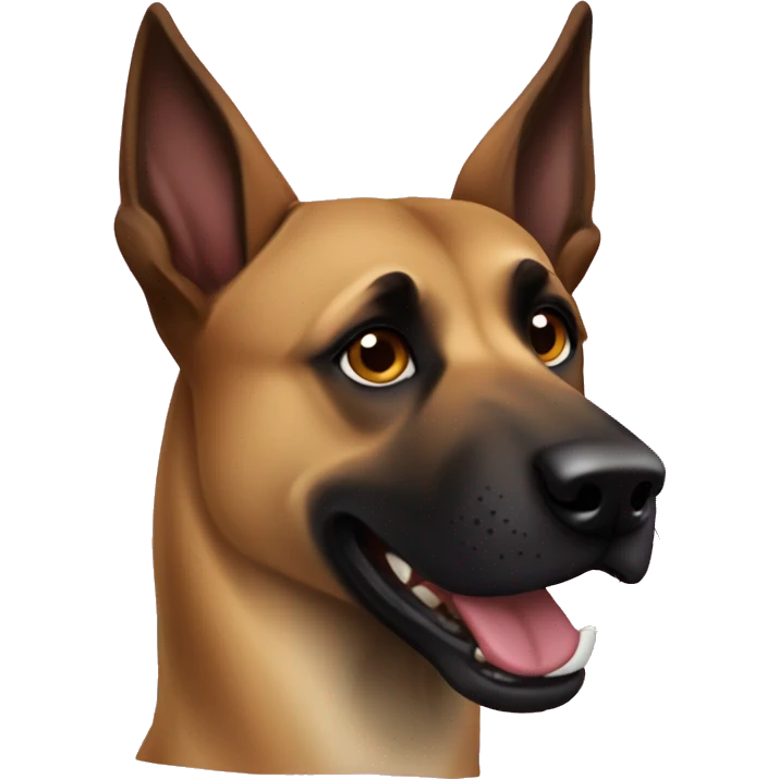 malinois dog aboie méchant emoji
