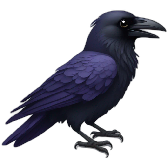 Raven bird emoji