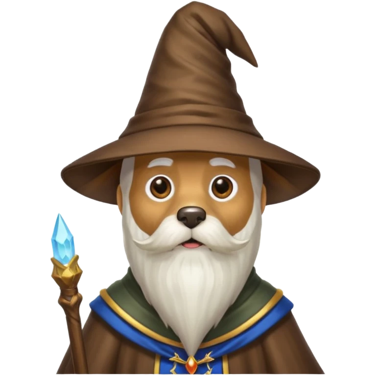 Dog wizard emoji