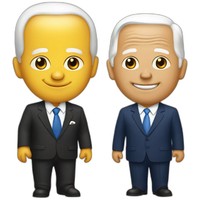 Pputin and Biden  emoji