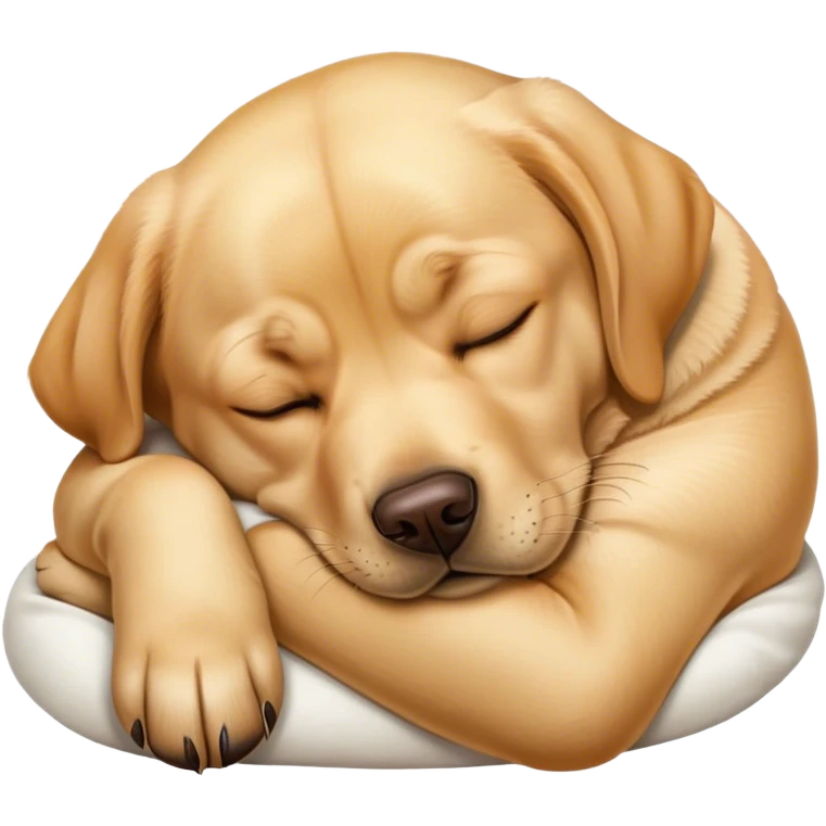 Спящий лабрадор  emoji