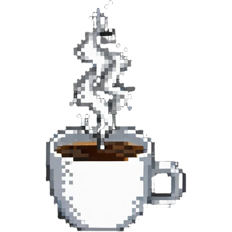 coffee cup with steam emoji