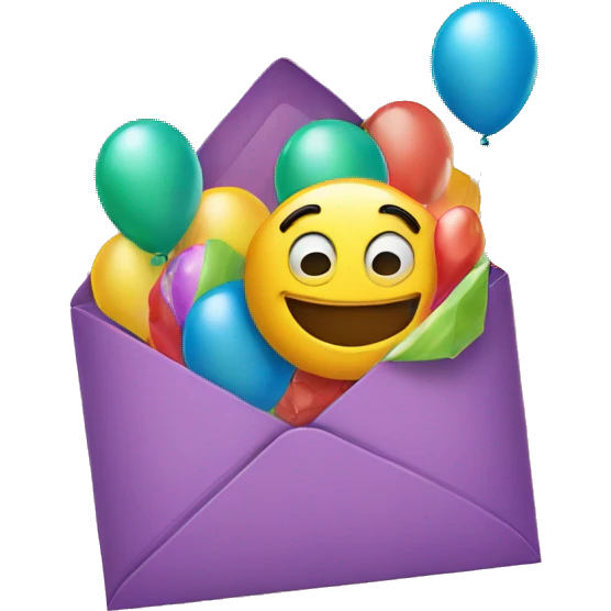Happy birthday envelope  emoji