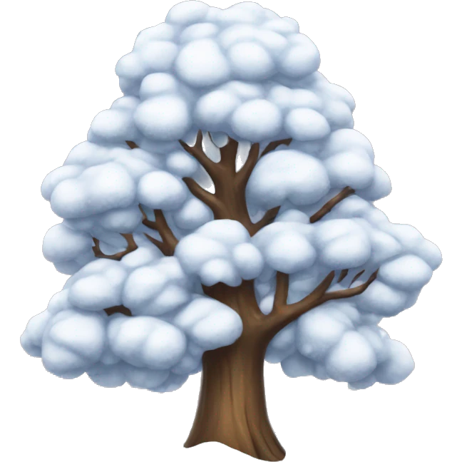 Snowy tree emoji