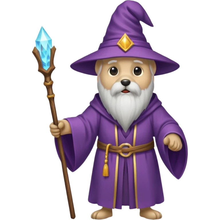 Dog wizard emoji