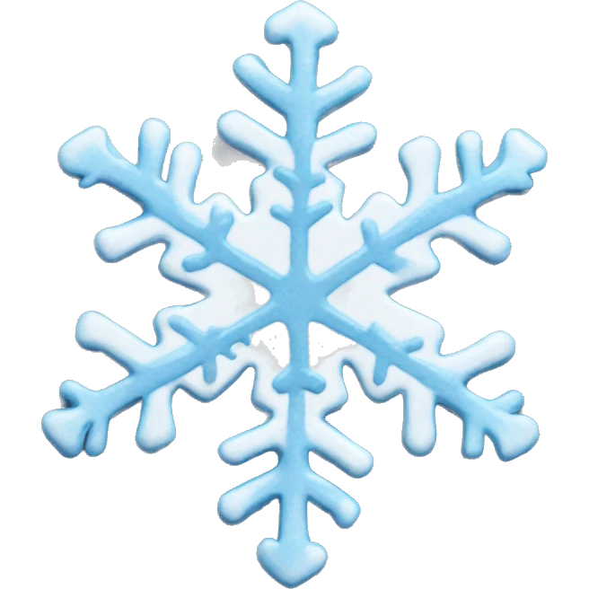 Melting snowflake emoji