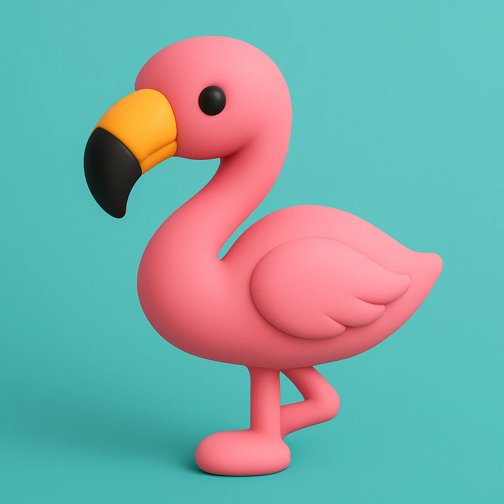 flamingo emoji