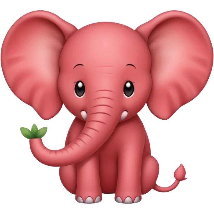 Strawberry elephant emoji