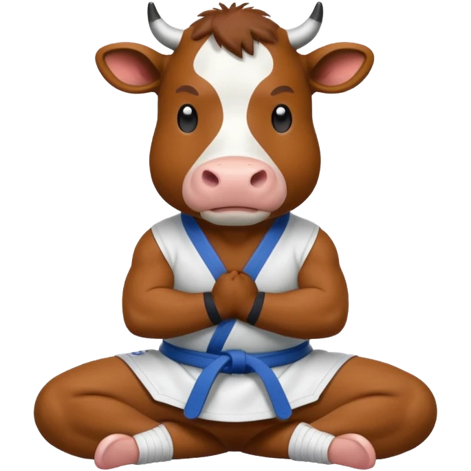 Cow jiu jitsu emoji