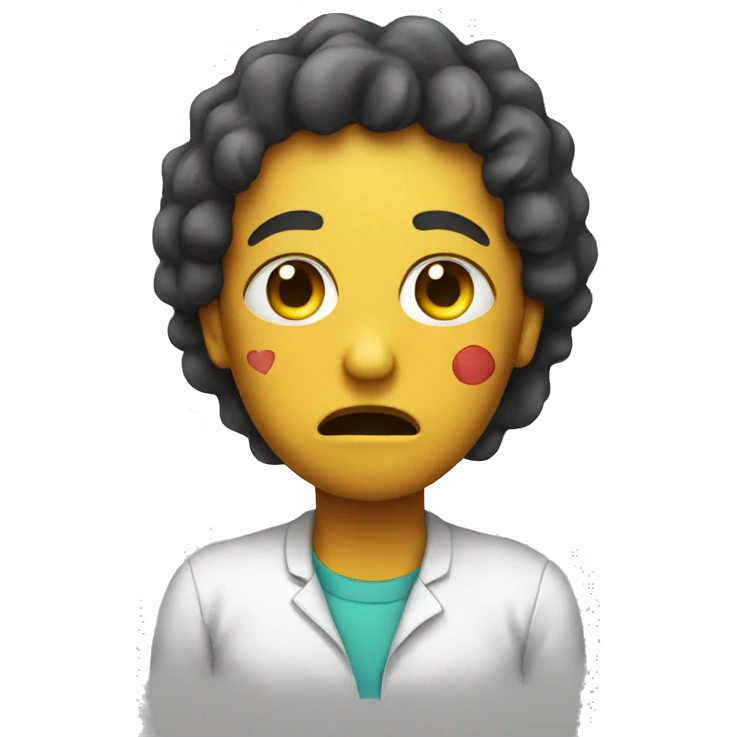 Sick person love emoji