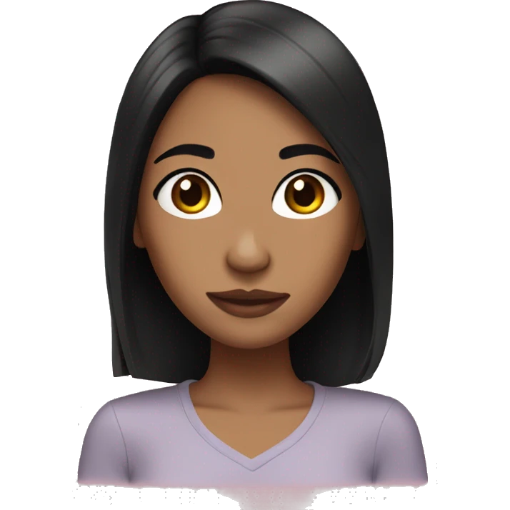girl with black hair and olive skin  emoji