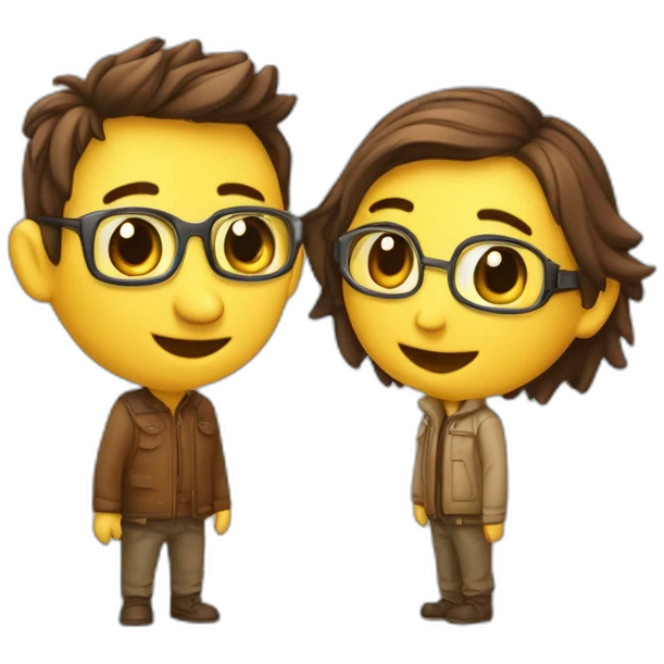 Écureuil amoureux avec un autre écureuil emoji