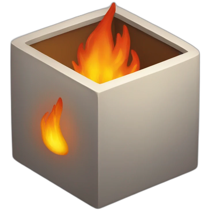 fire cube emoji