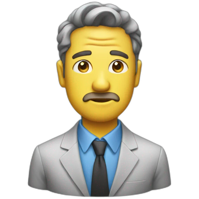 sweating man suit emoji