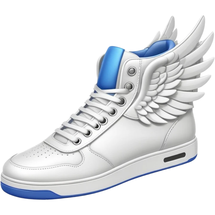 A sneaker with a wing on it emoji