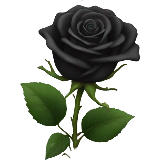 black rose  emoji