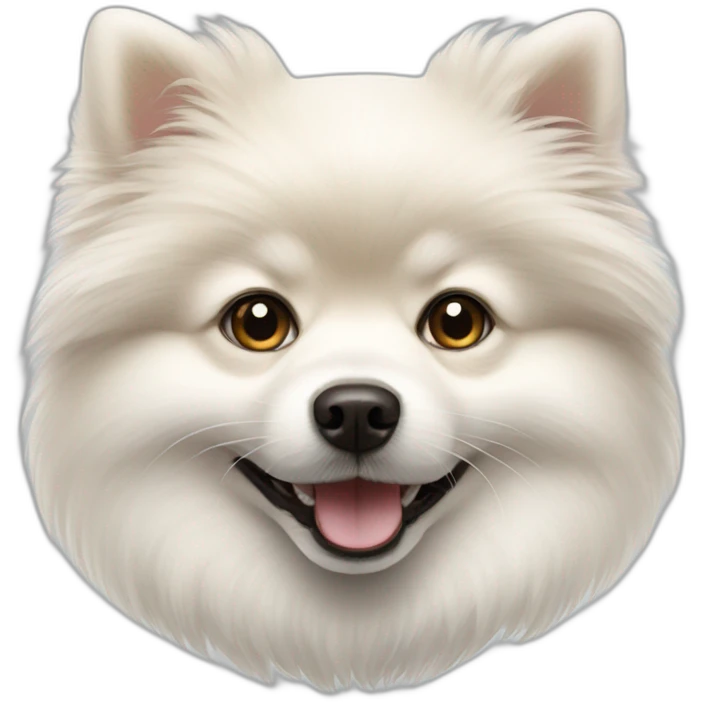 white Pomeranian emoji