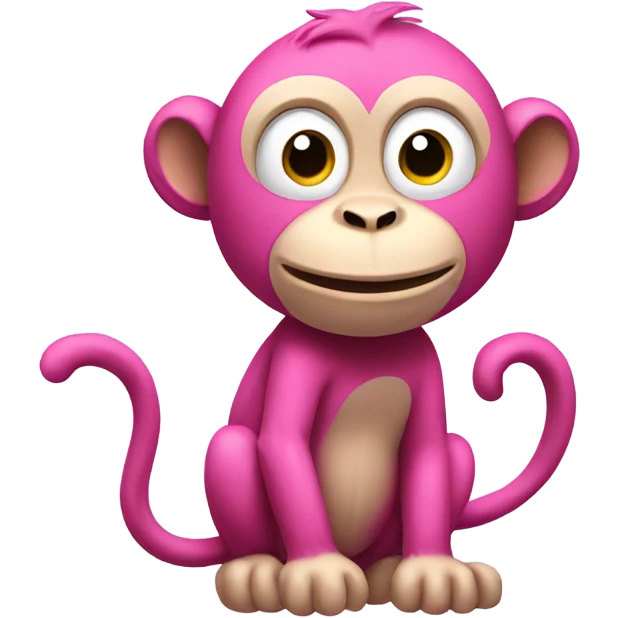 Pink monkey  emoji
