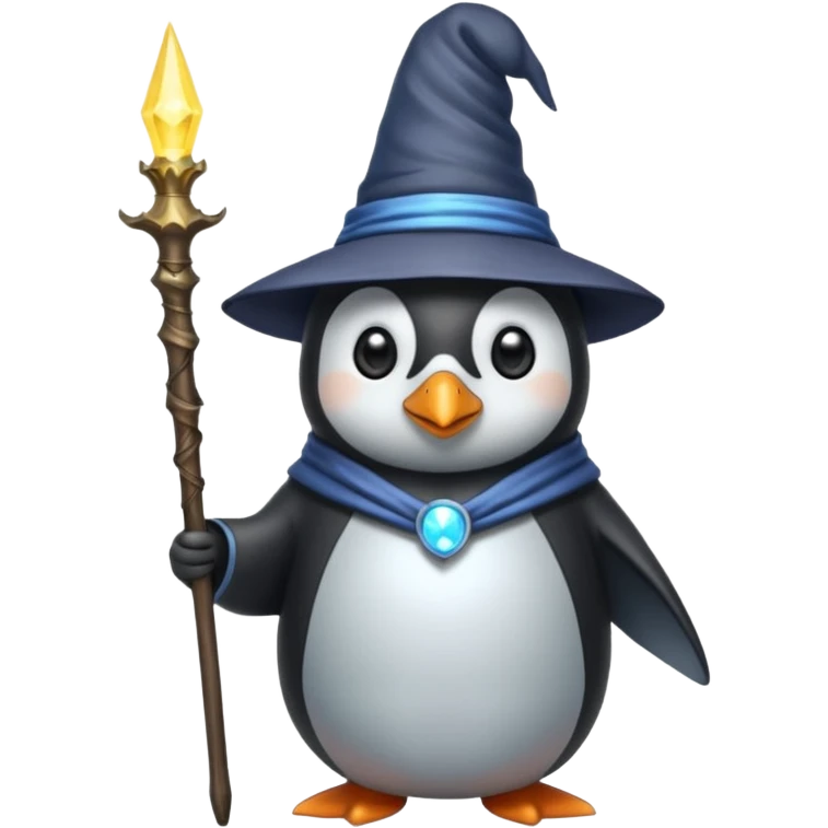 Penguin Wizard emoji