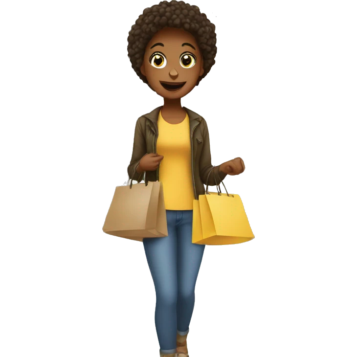 Girl going shopping  emoji