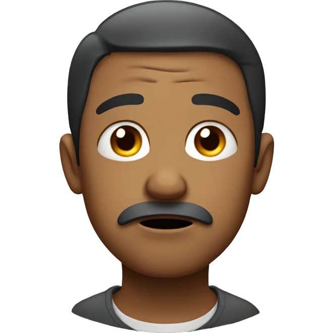 Poor man crying emoji