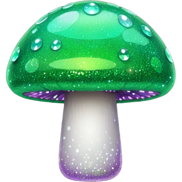 glitter mushroom 1-up emoji