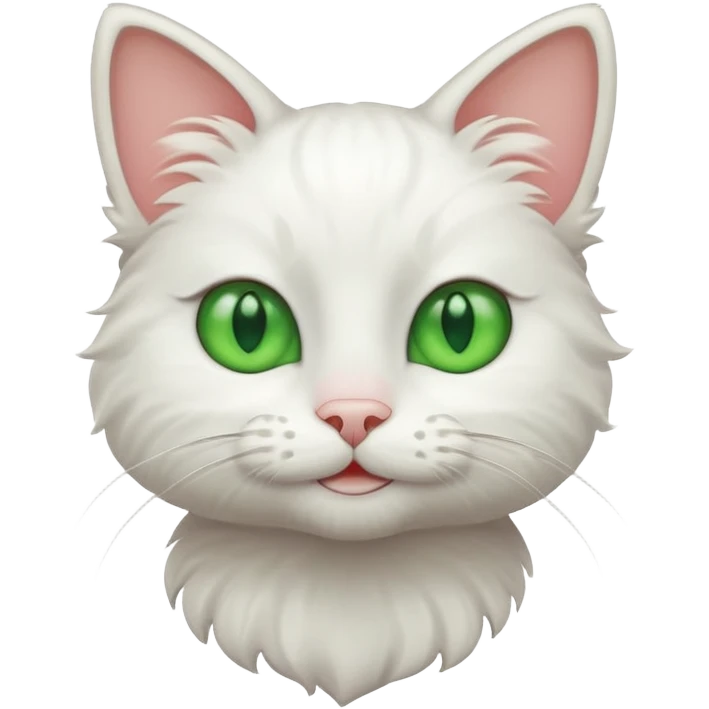 🎧😻🤩 white cat emoji