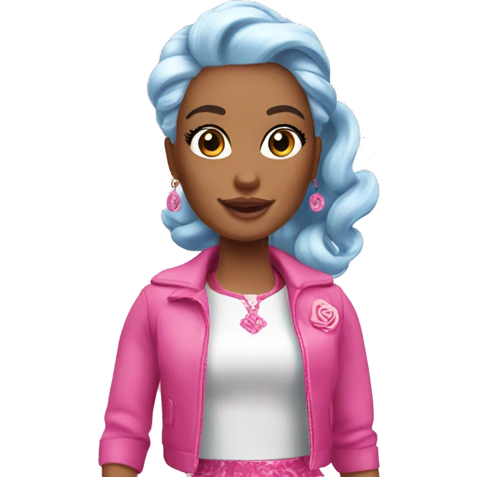 Rosa Barbie  emoji