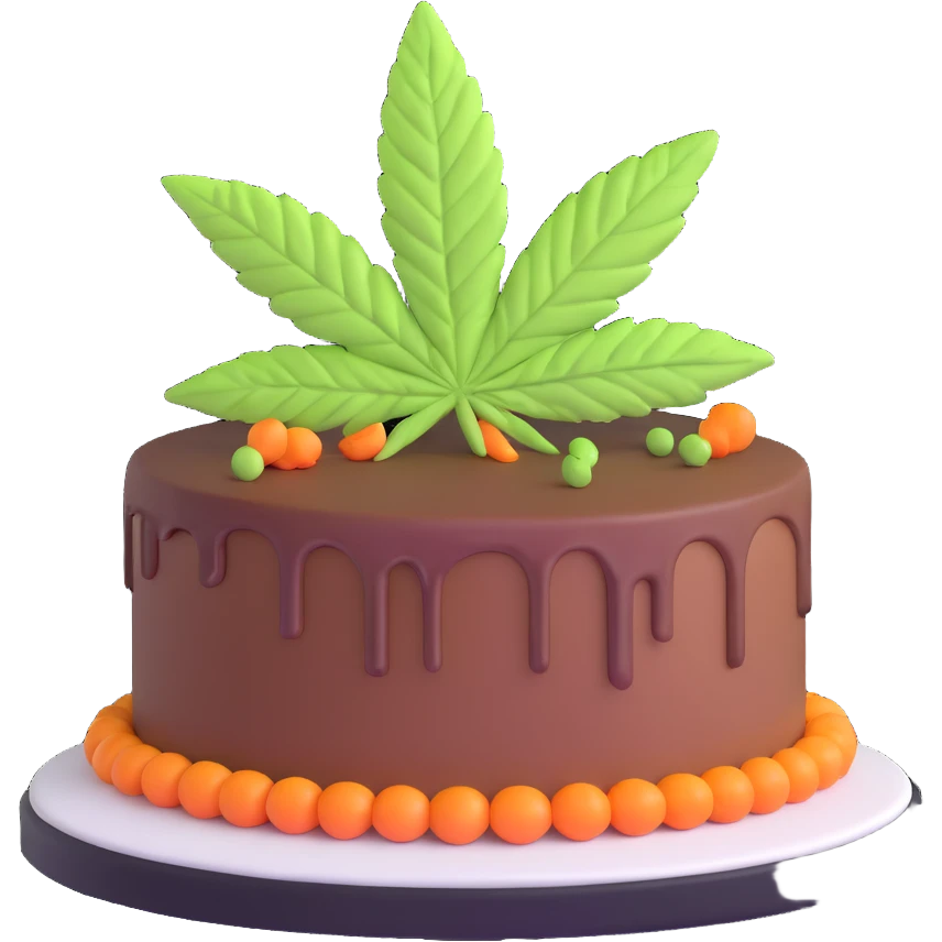 Los Angeles Kush cake emoji