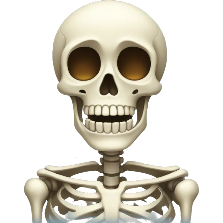 surprised skeleton emoji
