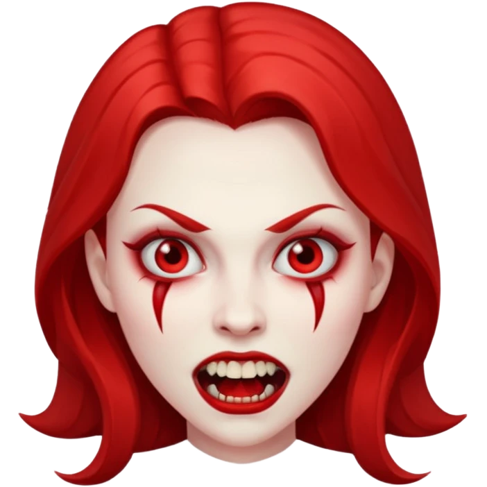 red face women Vampire emoji