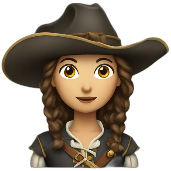 musketeer female emoji