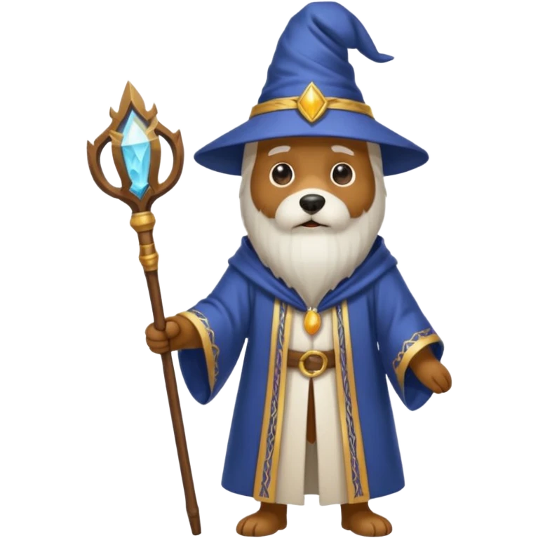 Dog wizard emoji