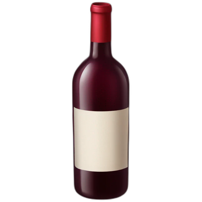 bottle of red wine emoji
