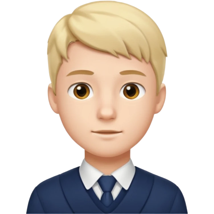 Male school form head emoji