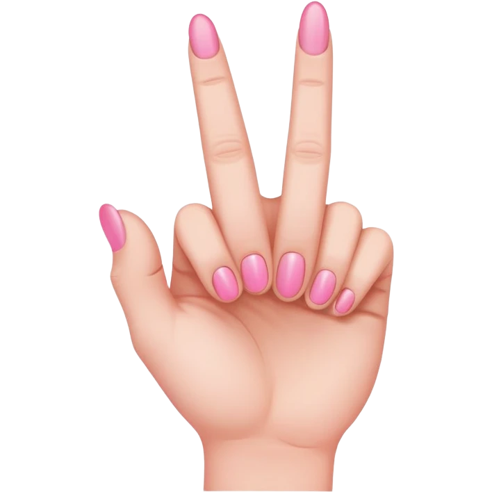 pink middle finger emoji
