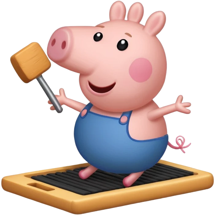 Peppa pig doing the griddy emoji