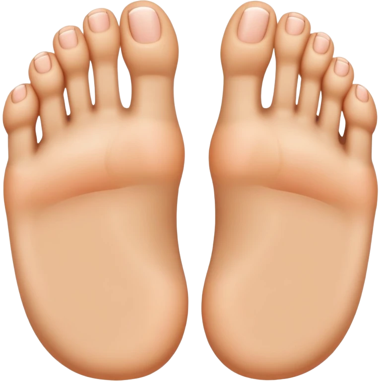 foot with toes spread wide like fingers emoji