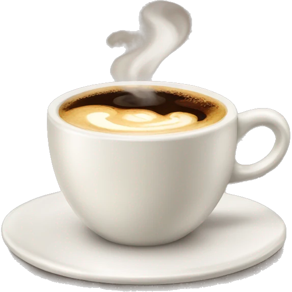 Make a cup of coffe with cream emoji