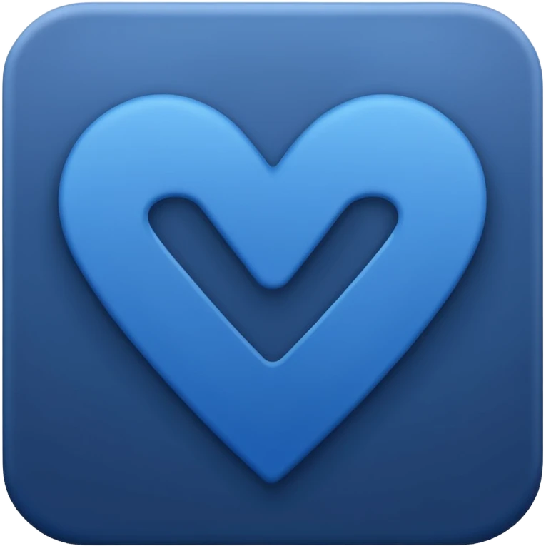 Dark blue checkmark for social media. emoji