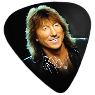 Richie sambora signatura guitar pick emoji