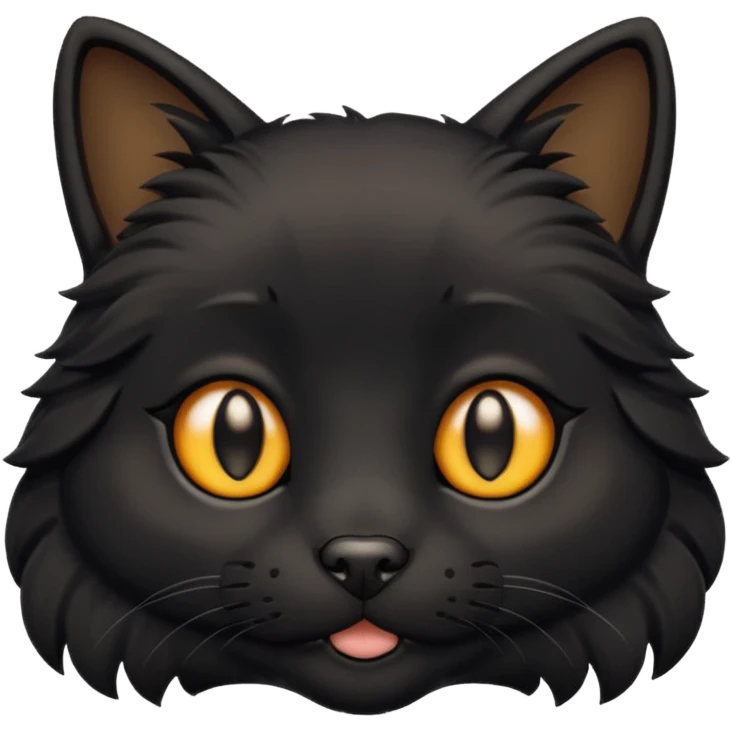 Black cat mixed with dog emoji