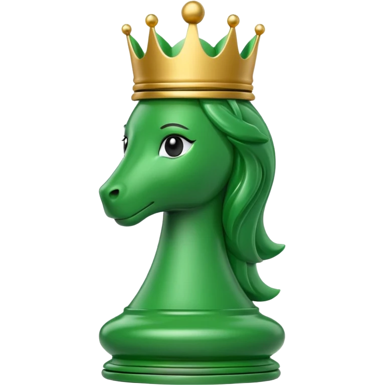 green chess queen piece emoji