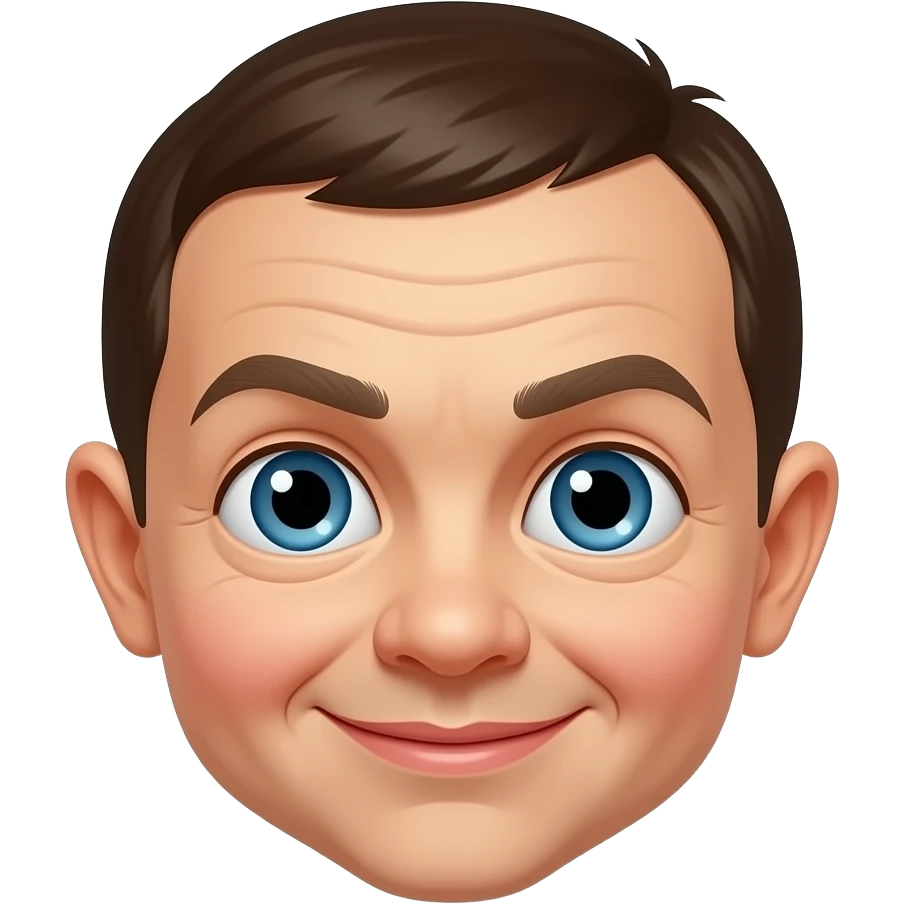 baby with mr bean face emoji