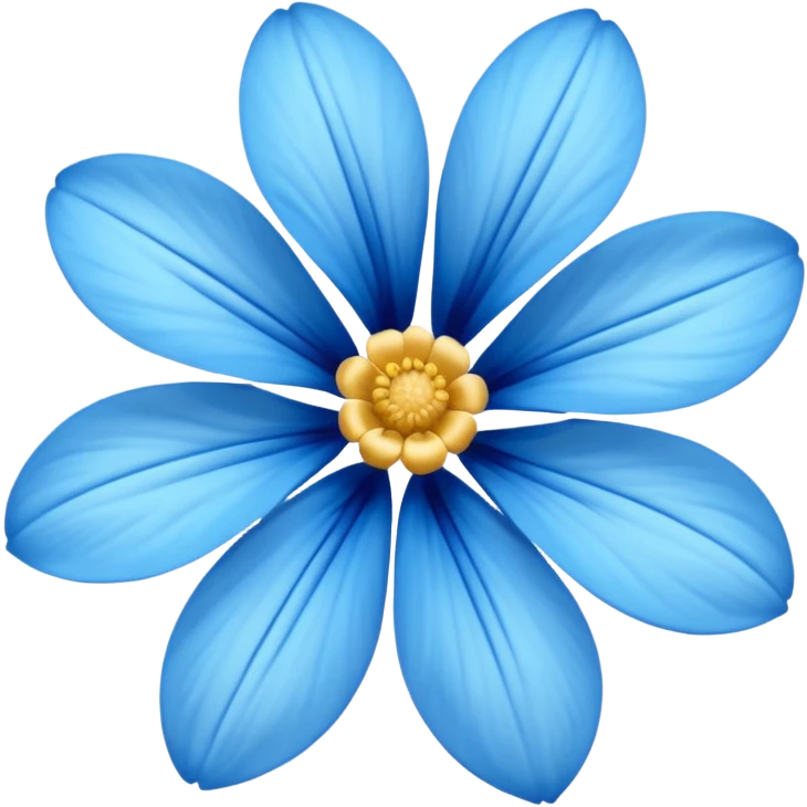Blue flower emoji