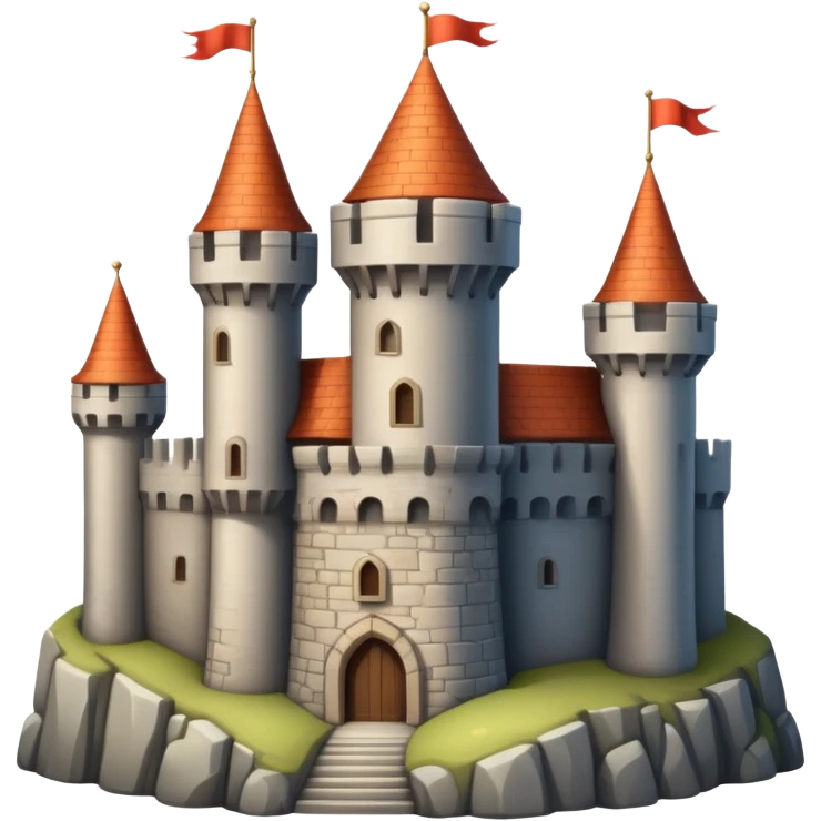 medieval castle with towers emoji
